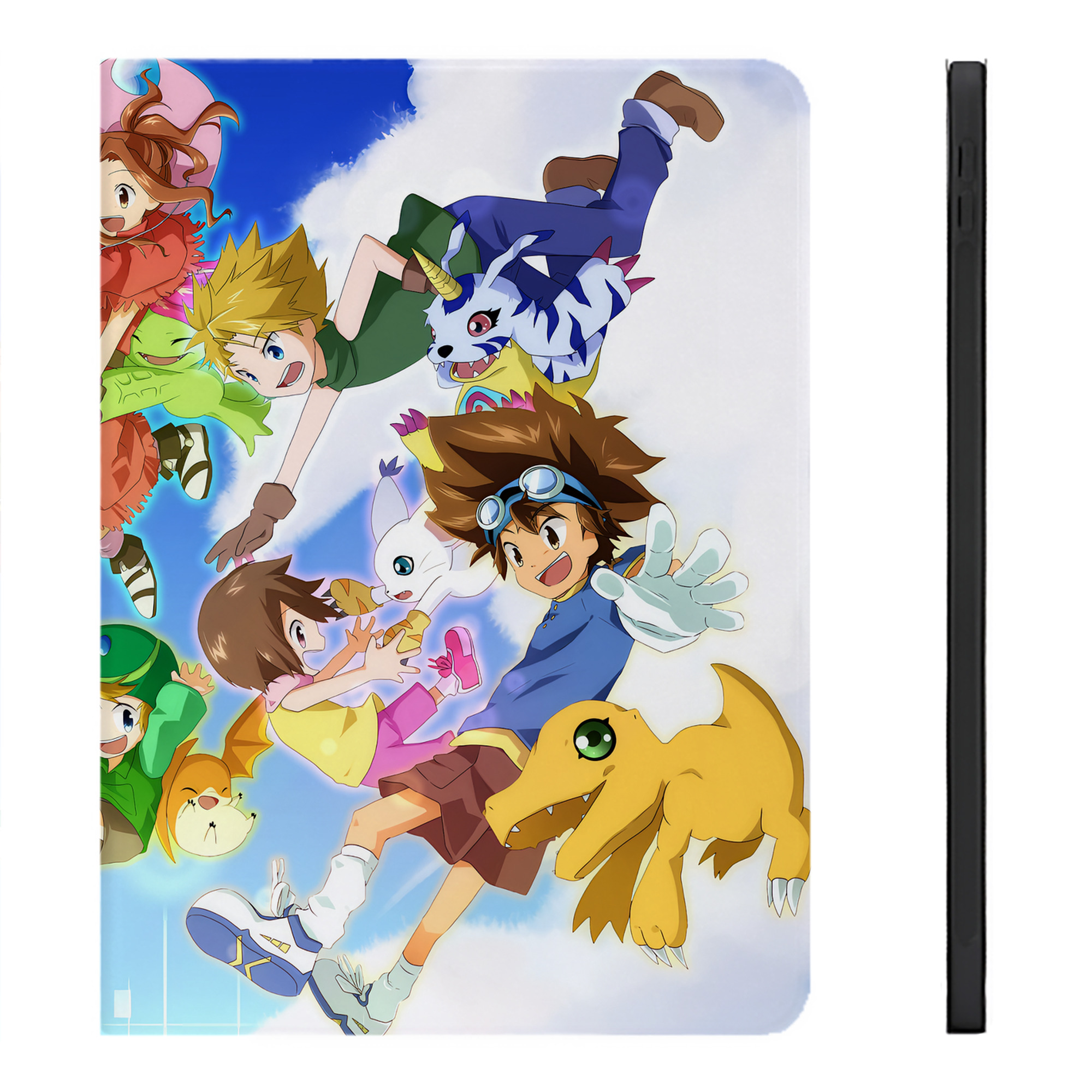 （画像用） Digimon デジタルモンスター/デジモン IPadケース ペンホルダー付き ブックスタイルデザイン